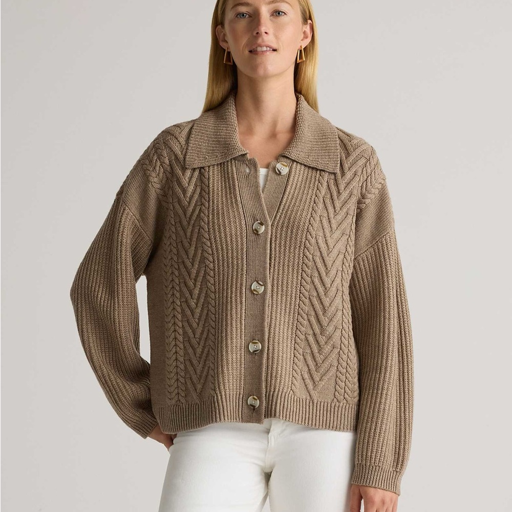 Quince merino wool cardigan